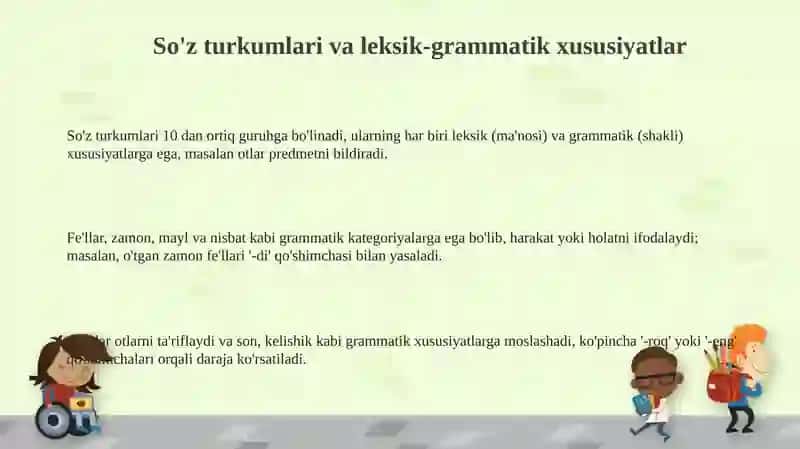 So'z turkumlari va leksik-grammatik xususiyatlar 3