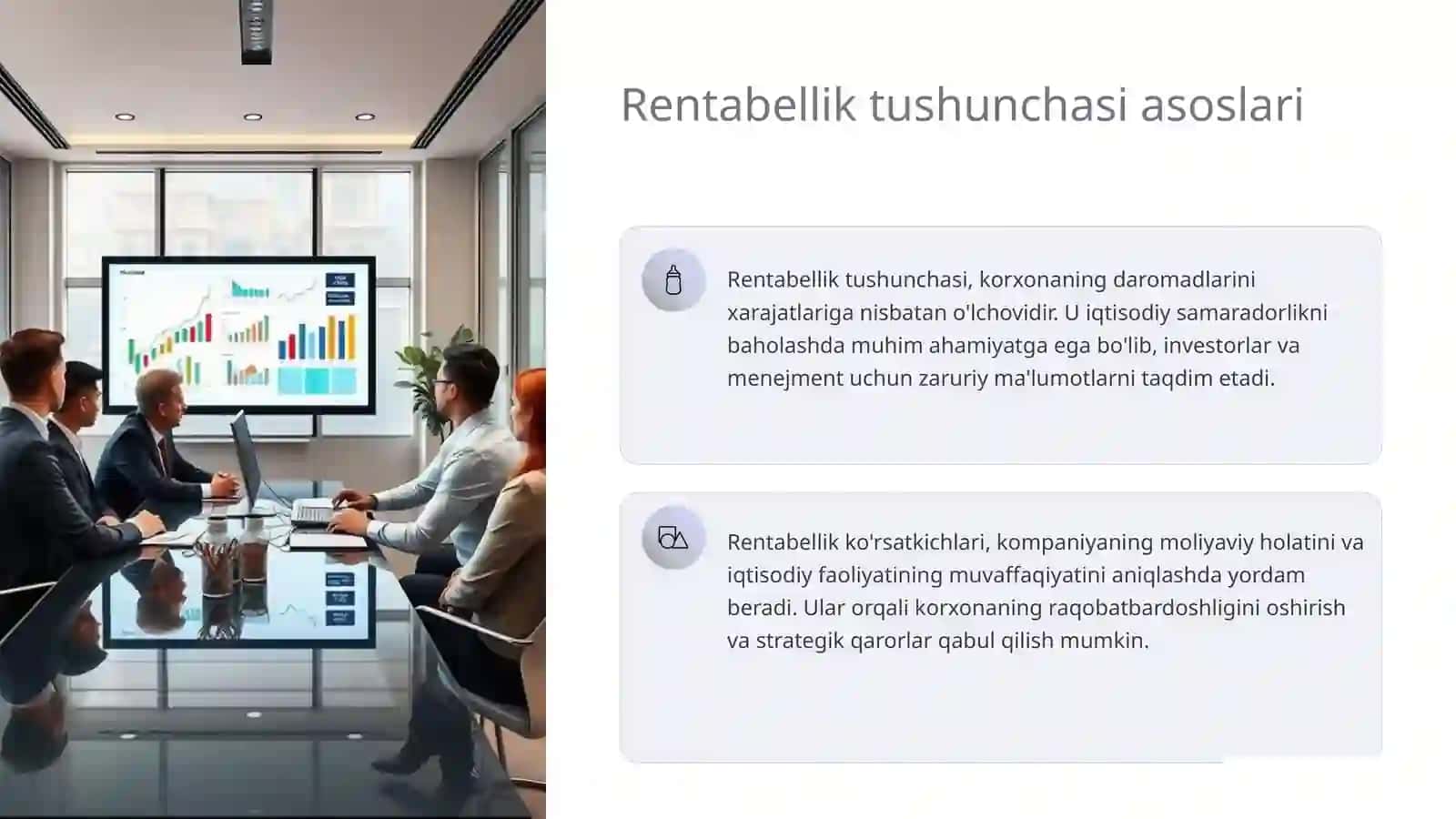 Rentabellik ko'rsatkichlari tahlili 3