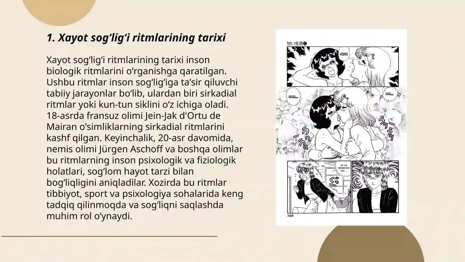 Xayot sogʻligʻi ritmlari. Mehnat uzoq umr korishning asosi 3