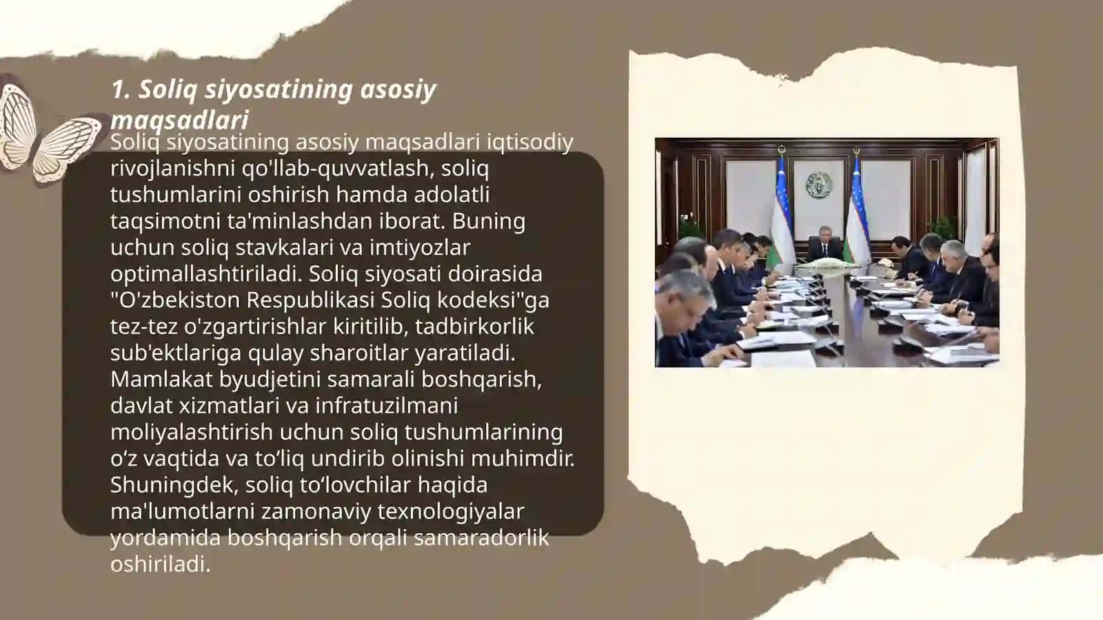 O’zbekiston Respublikasida soliq siyosati by Subhanova Muxlisa 3
