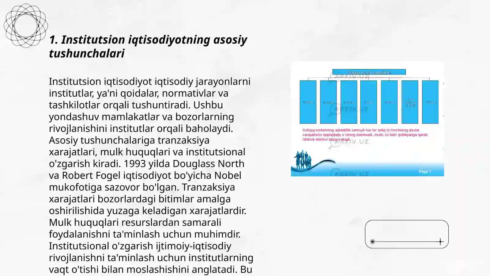Institutsional iqtisodiyot predmeti va tamoyillari 3
