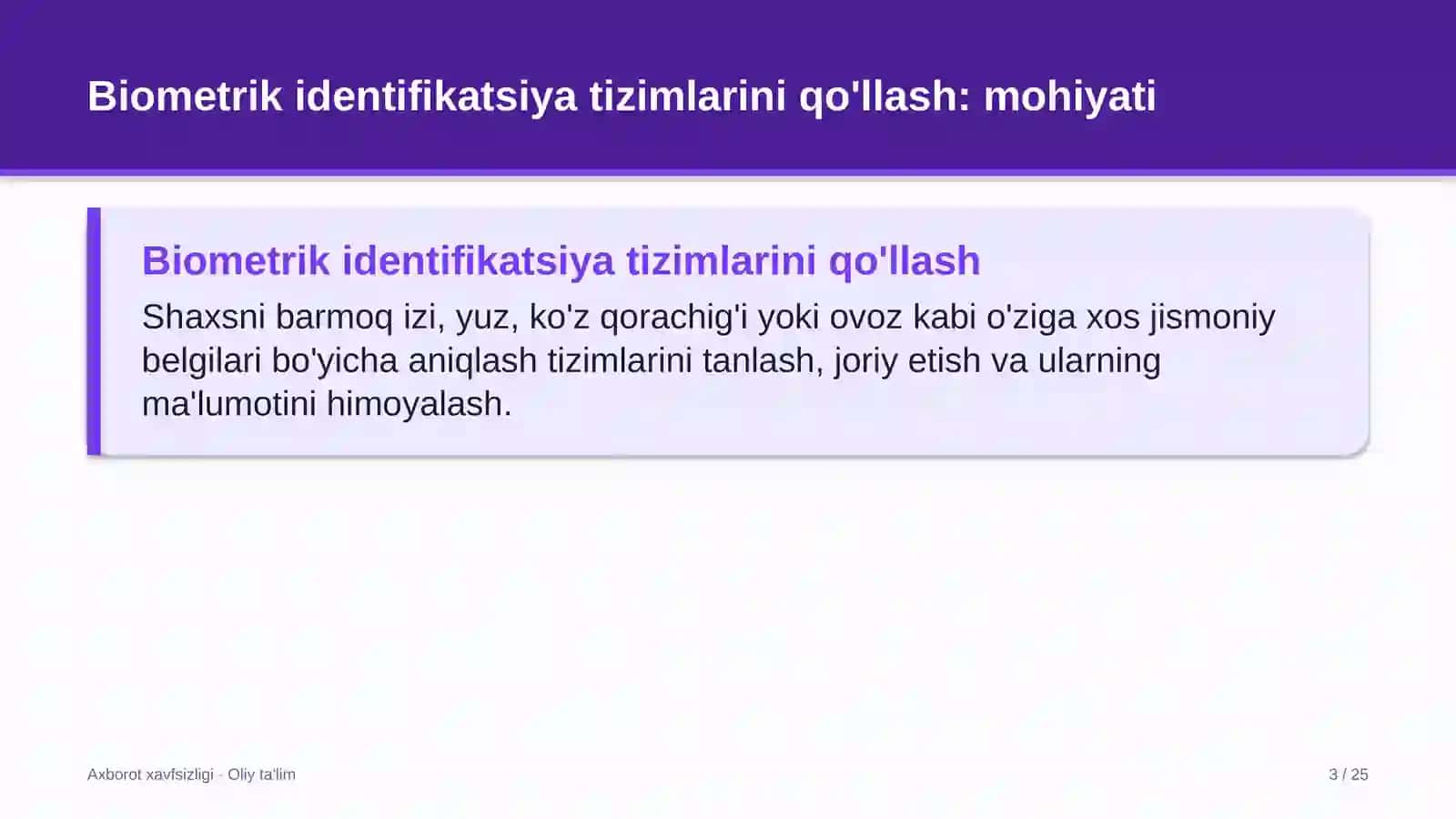Choyxonalarda biometrik identifikatsiya tizimlarini qo'llash 3