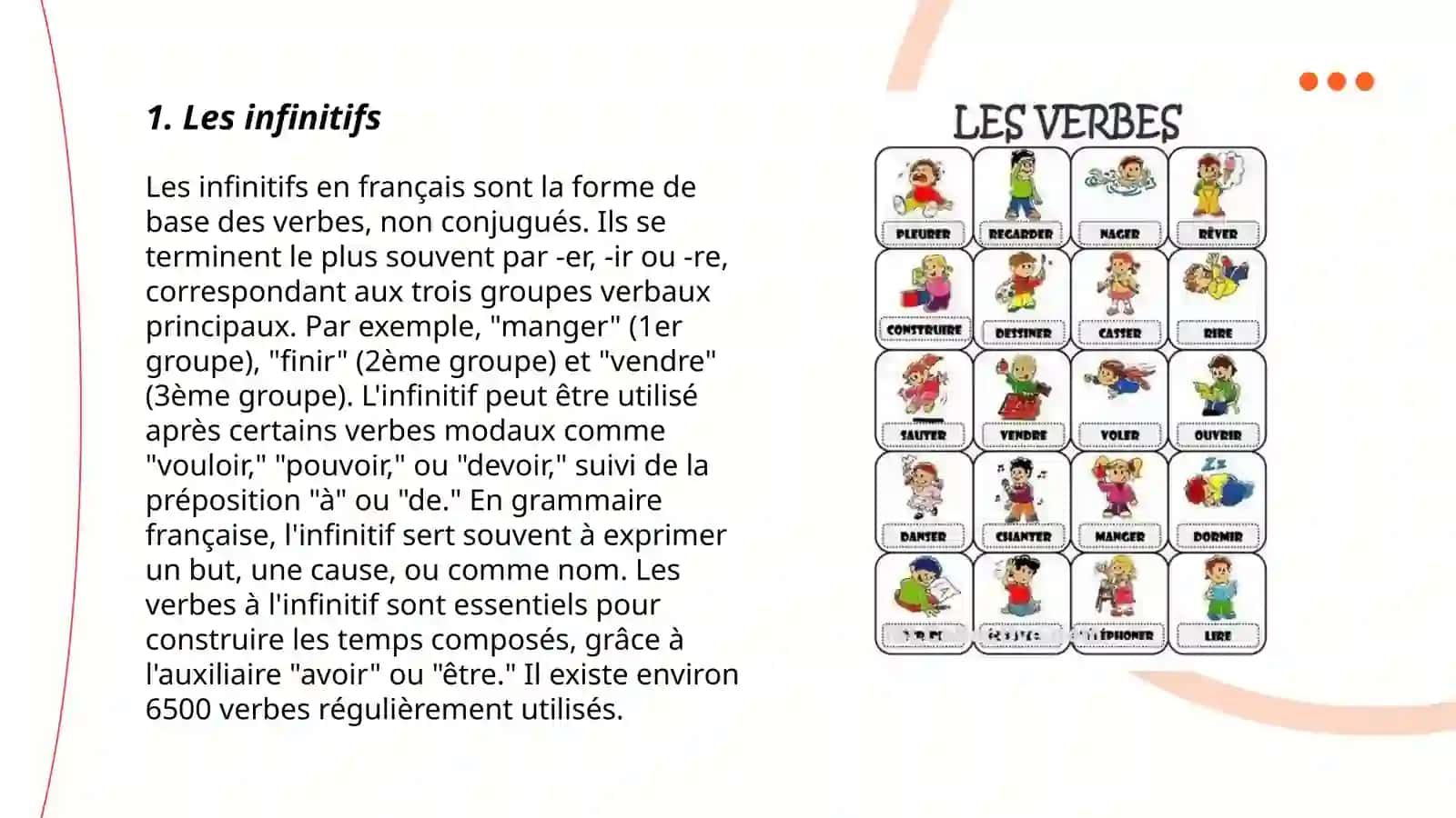Formes non personnels des verbes en français 3