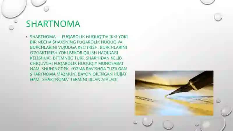 Shartnoma tushunchasi 3