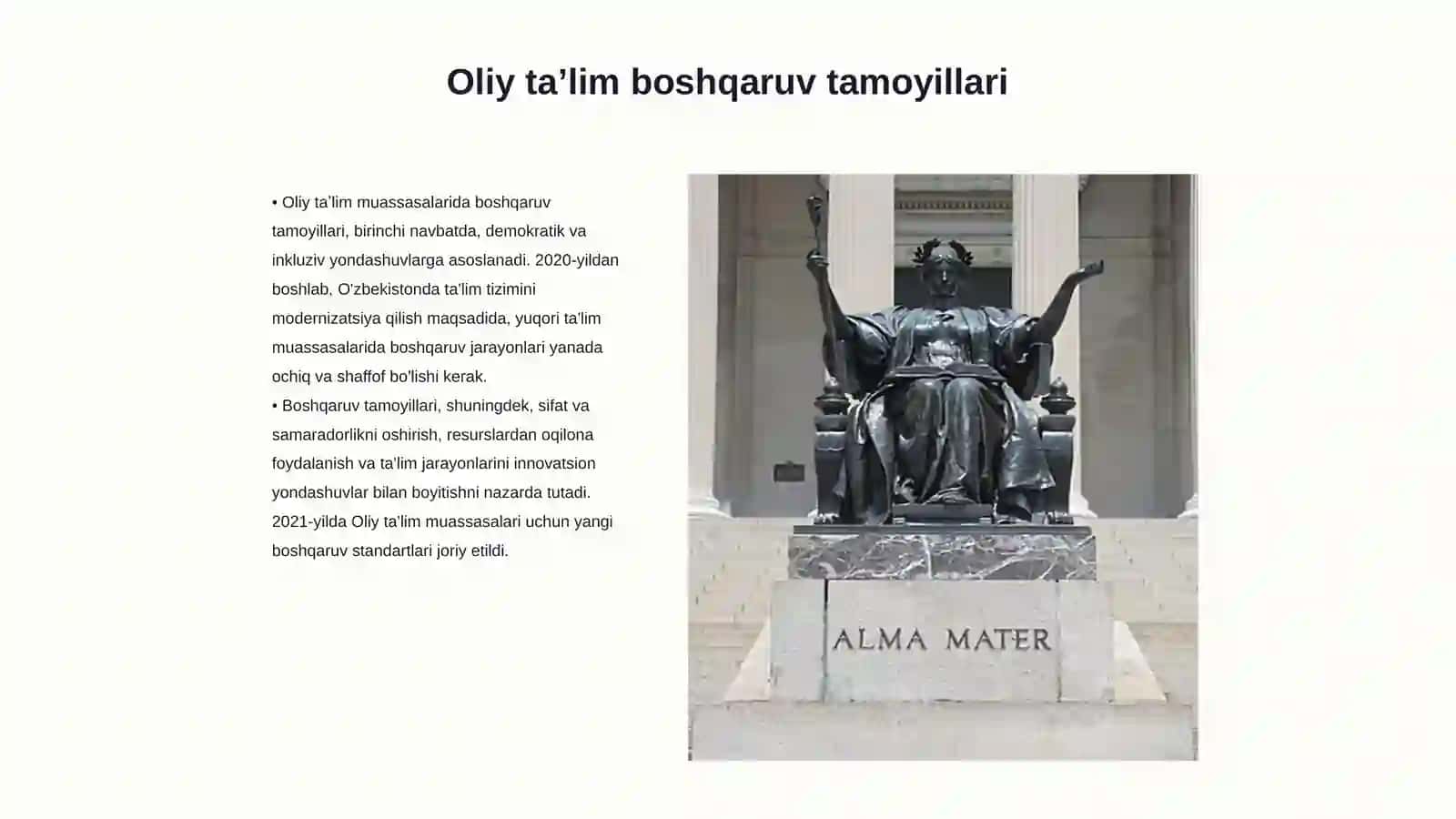 Oliy taʼlim muassasalarida zamonaviy boshqaruv jarayonlarini tashkil qilish 3