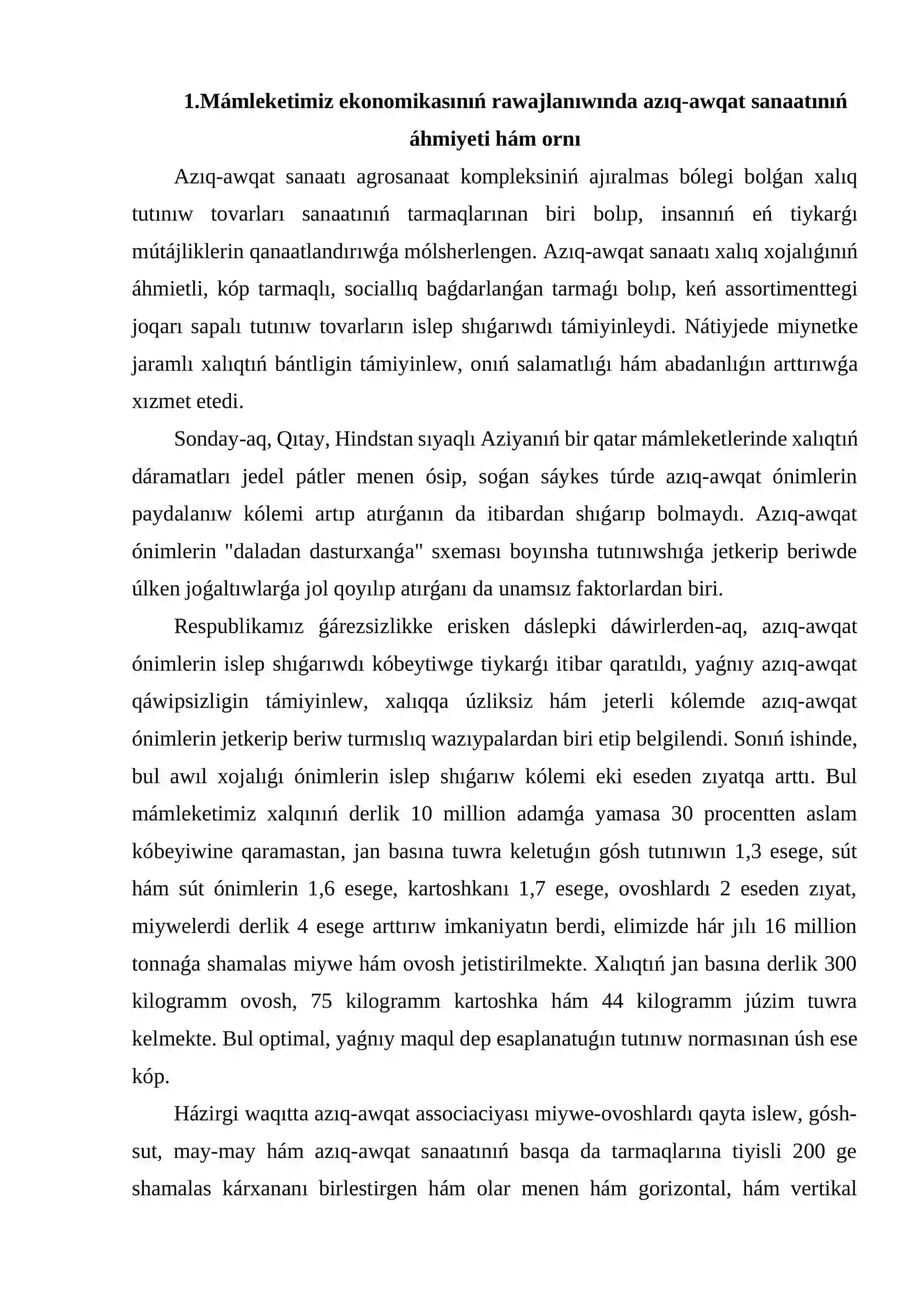 Azıq-awqat sanaatı kárxanalarınıń ózine tán ózgeshelikleri 3