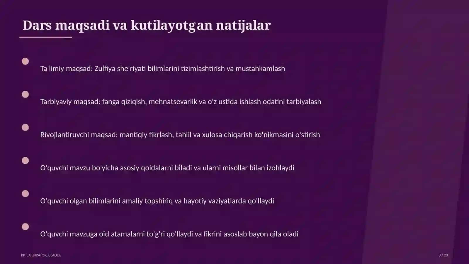Zulfiya she'riyati (6-sinf) 3
