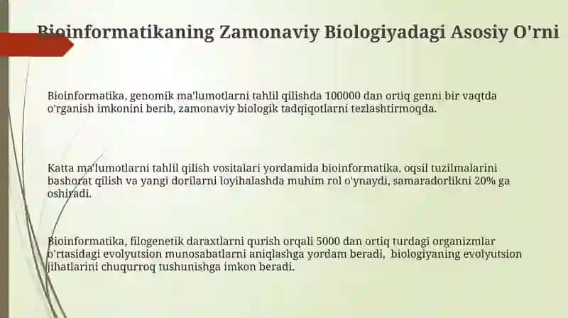 Bioinformatikaning Kelajagi va Yangi Imkoniyatlari 3