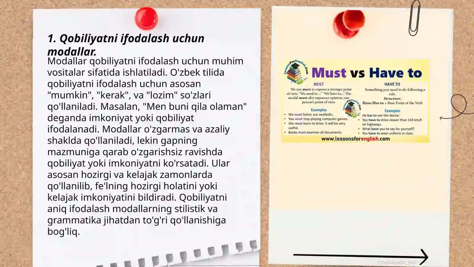 Qobiliyatni ifodalash uchun modallar 3