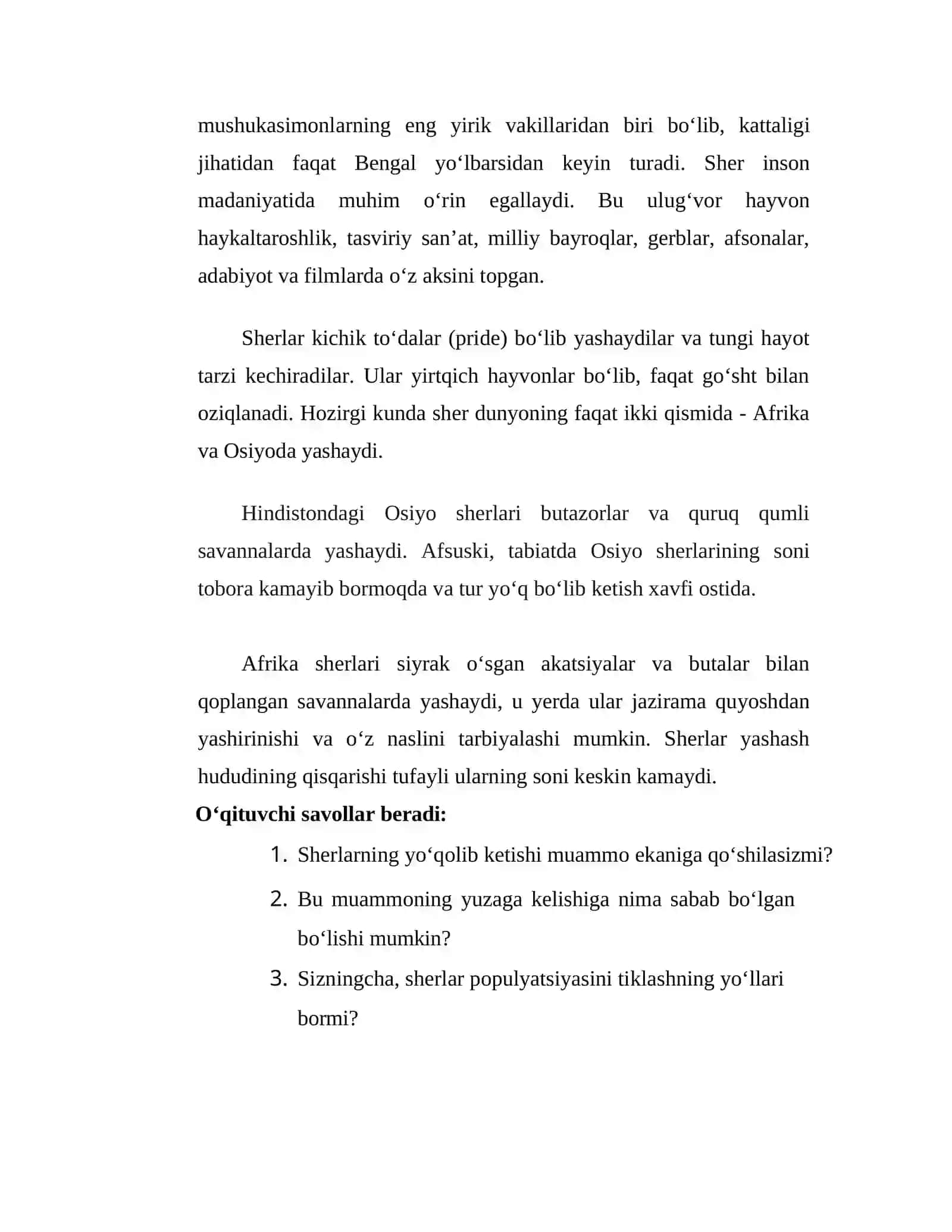 Sher, kiyik 3