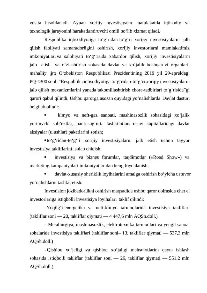 MAMLAKAT IQTISODIYOTINI RIVOJLANTIRISHDA INVESTITSIYA FAOLIYATINING MIKRO VA MAKROIQTISODIY AHAMIYATI 3