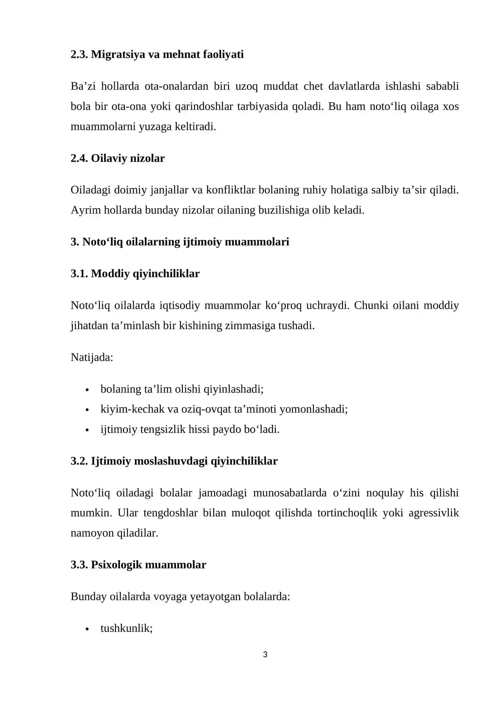 NOTO‘LIQ OILANING IJTIMOIY-PEDAGOGIK MUAMMOLARI 3