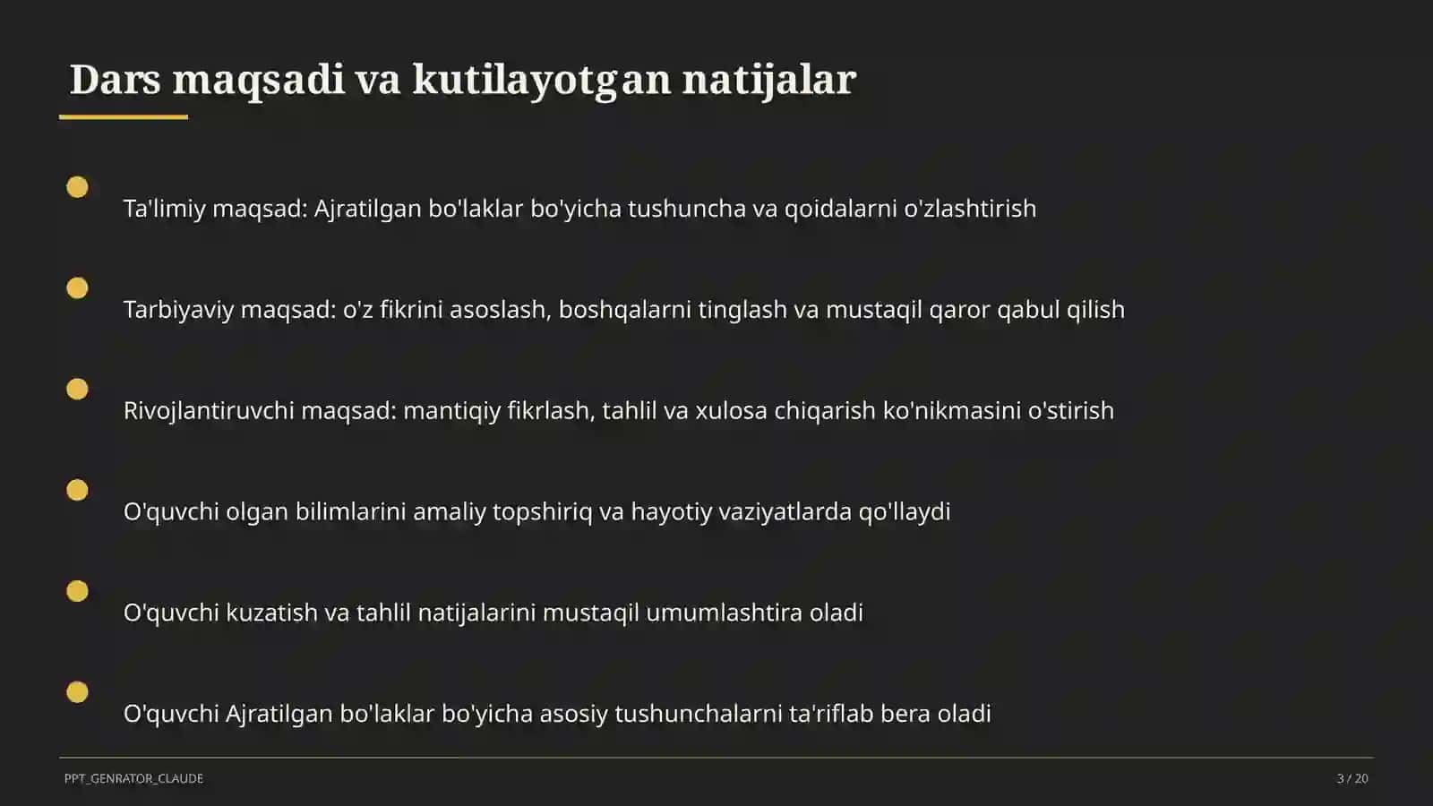 Ajratilgan bo'laklar (8-sinf) 3