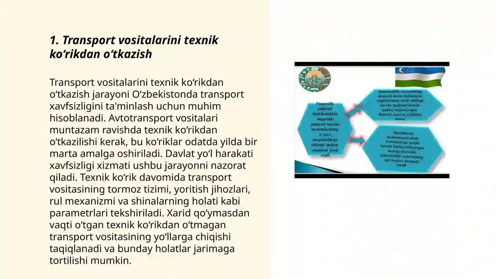 Taransport xizmatlarini amalga oshirishda xavfsizlikni ta'minlash 3