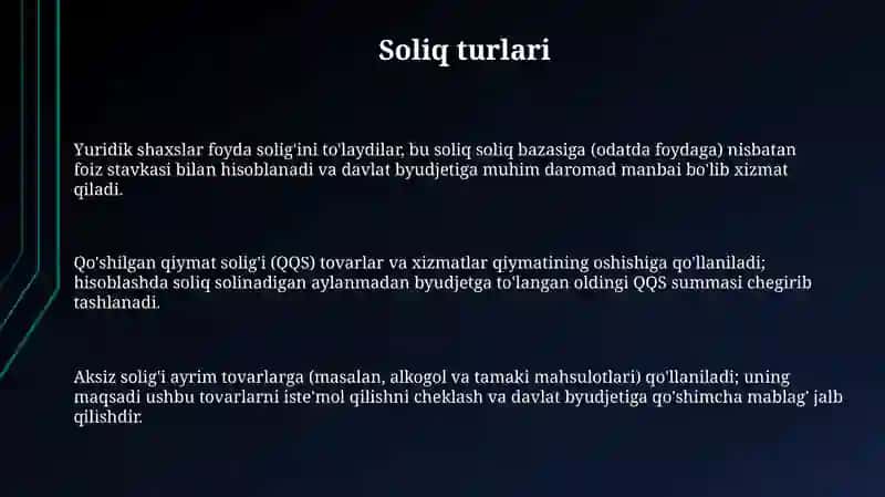 Soliq turlari 3