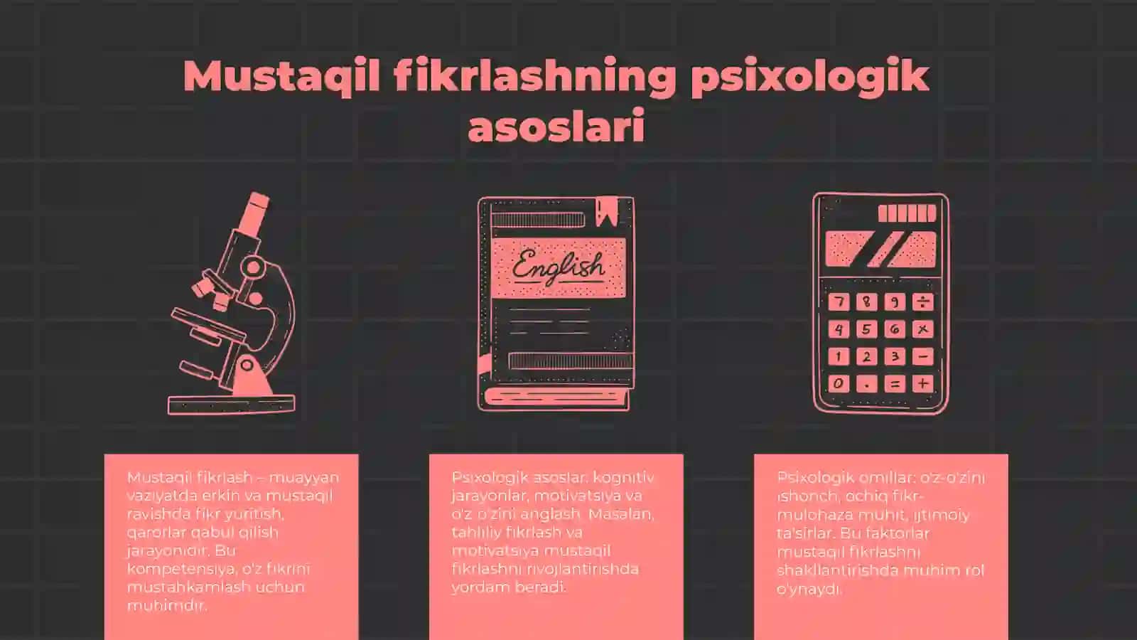 O‘quvchilarda mustaqil fikrlash kompetensiyasini shakllantirishning psixologik-pedagogik asoslari 3