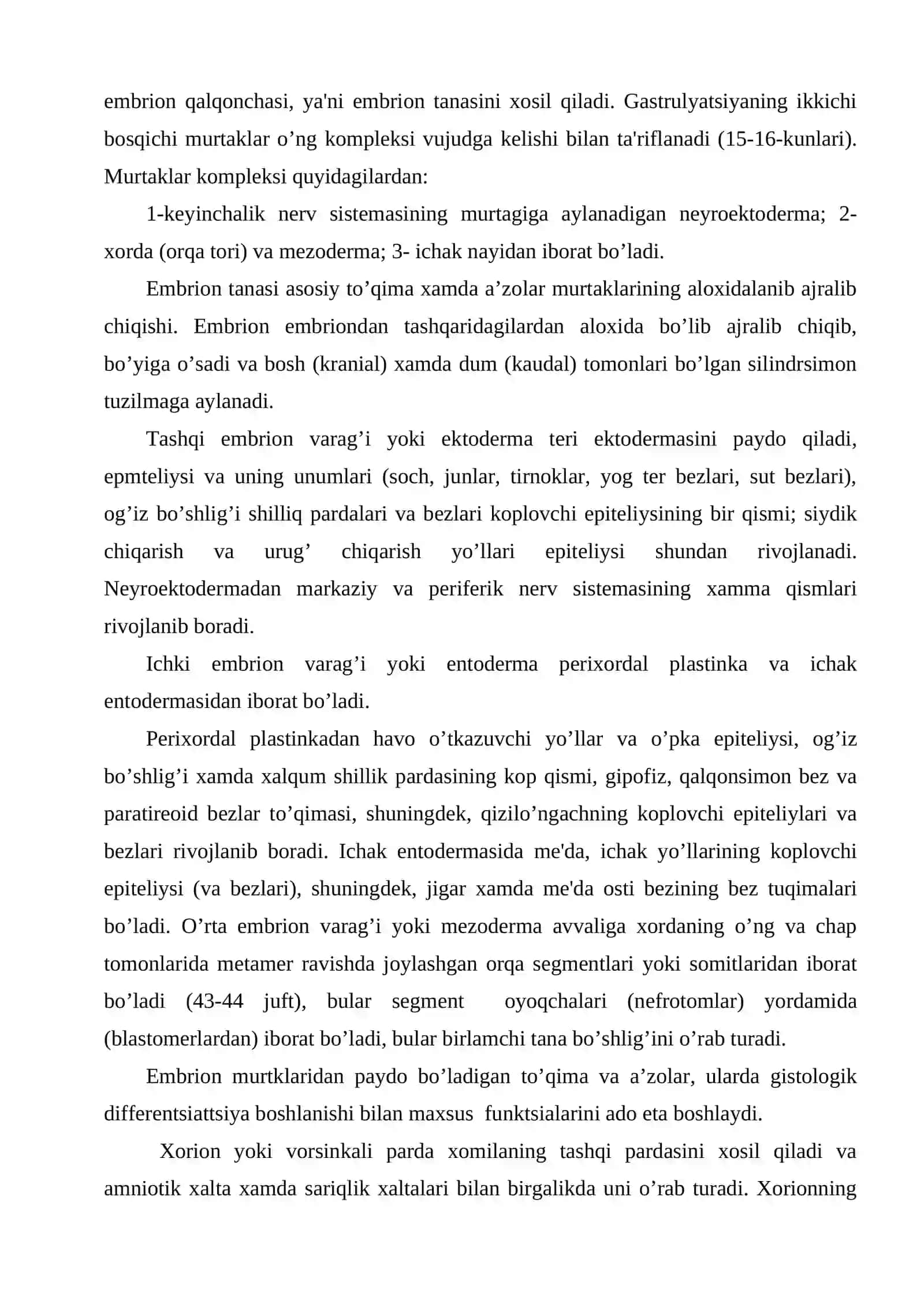 Embriologiya elementlari 3