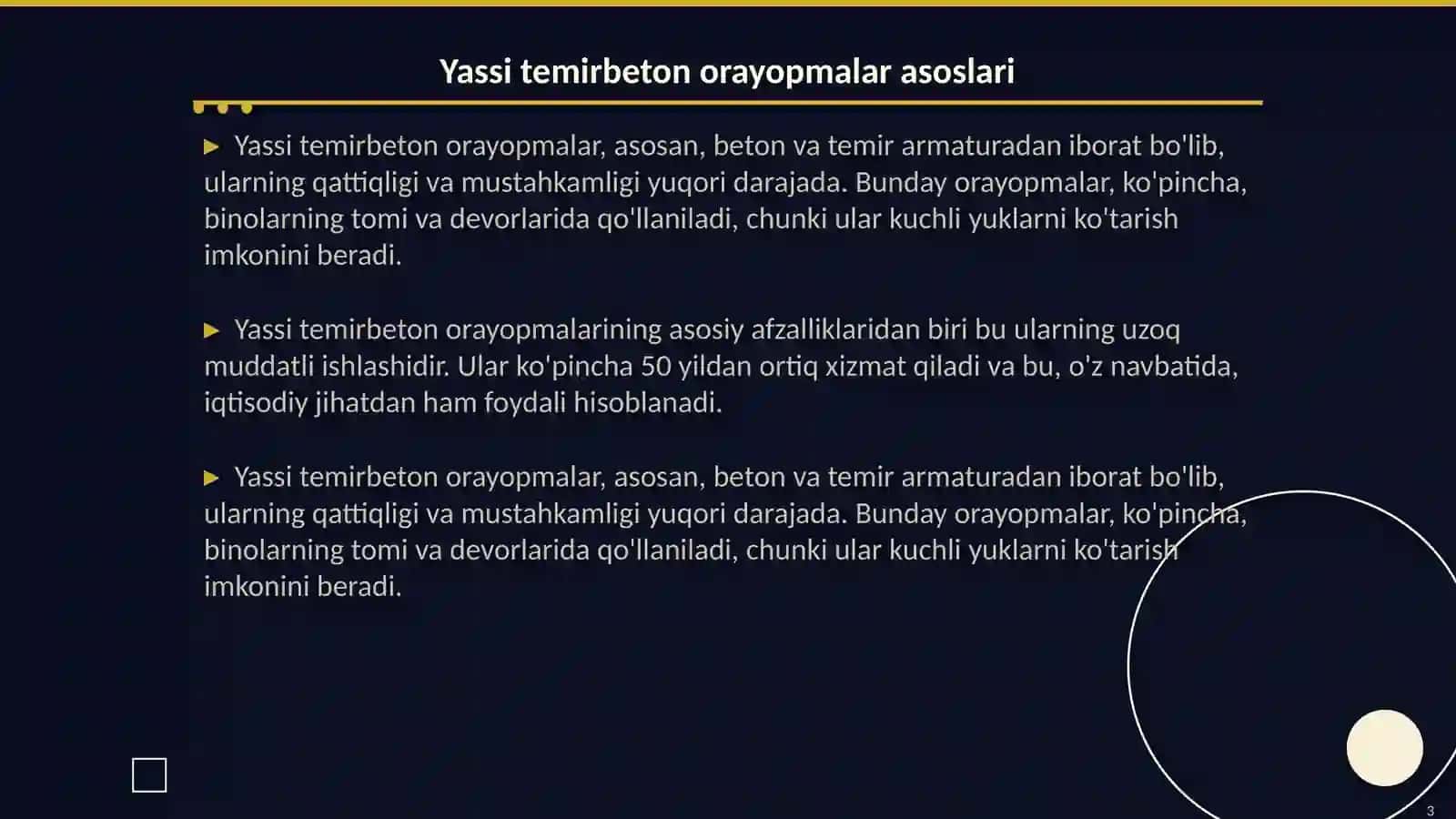 Yassi temirbeton orayopmalar va to’sinli yig’ma orayopmalar 3