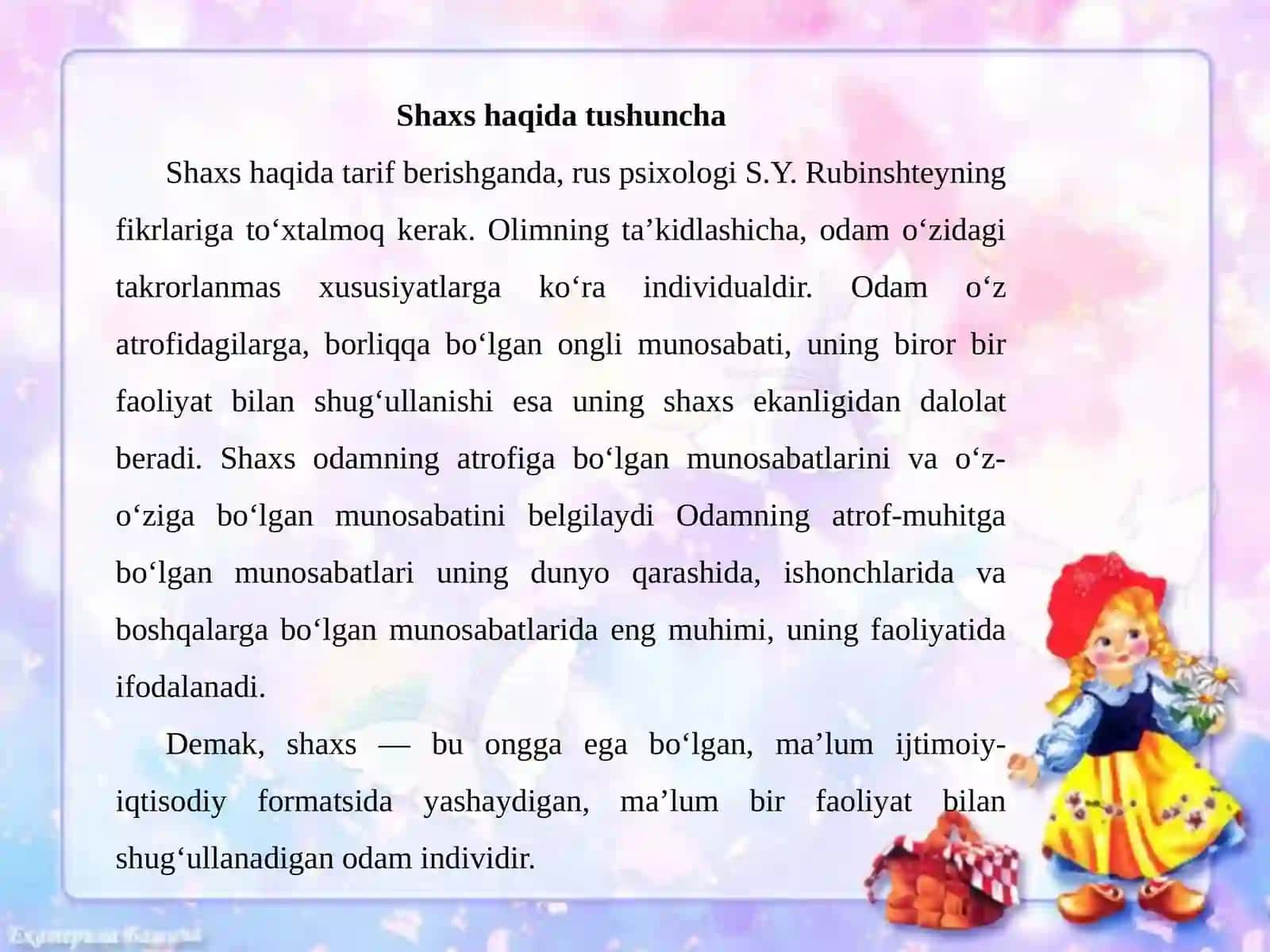 Shaxshaqidatushuncha 3