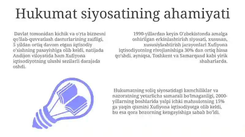 Xufiyona iqtisodiyotning kelib chiqish sabablari 3