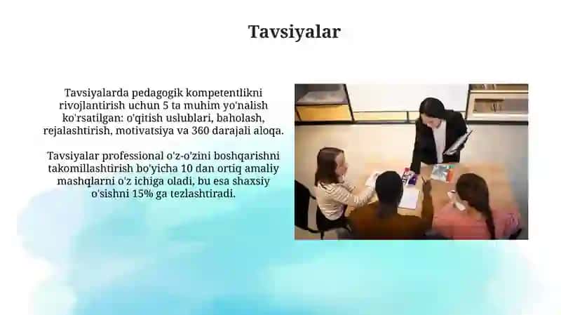 Kasbiy-pedagogik o‘z-o‘zini boshqarish pedagog kompetentligining asosi sifatida 3