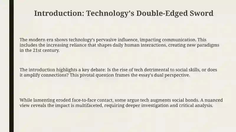 Technology's Impact: Diminishing or Enhancing Social Bonds? 3