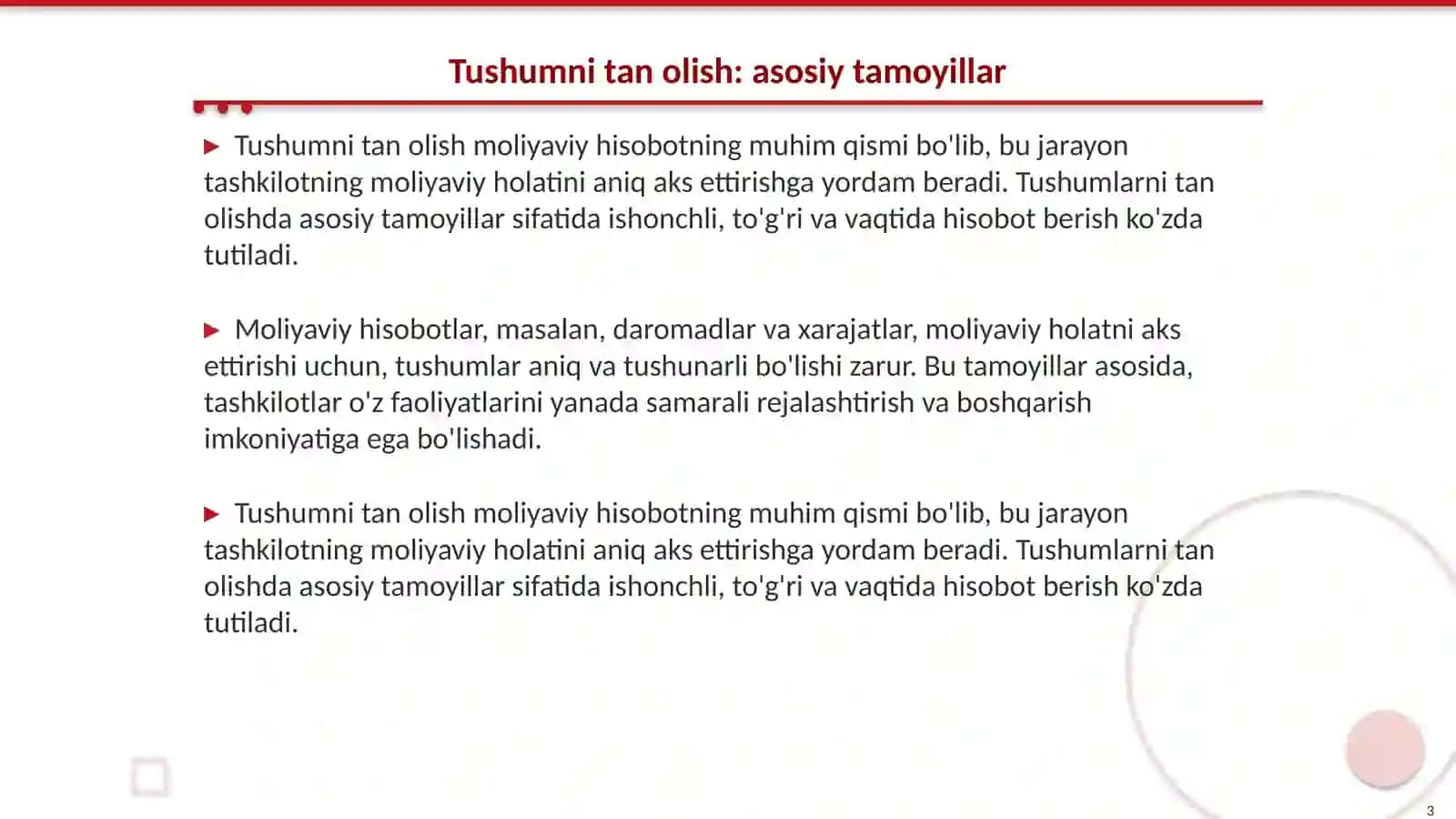 Moliyaviy hisobot Tushumni tan olish: besh bosqichli jarayoni 3