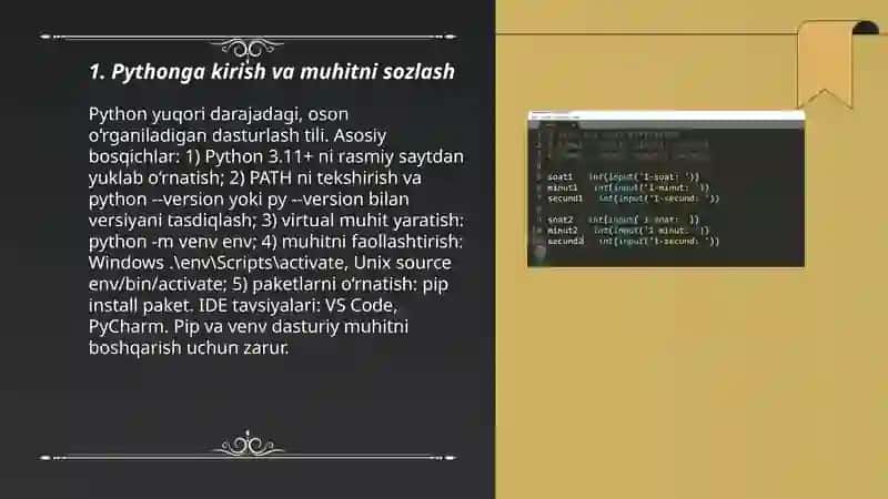 Python dasturlash tili 3