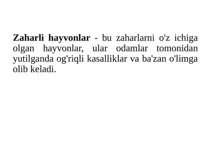 Zaharlihayvonlar 3