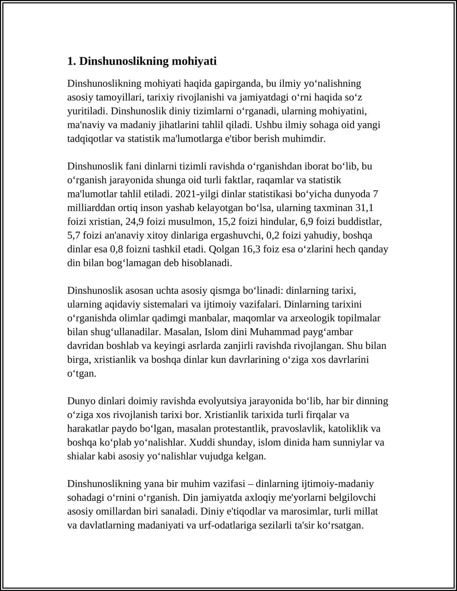 Dinshunoslikning mohiyati 3