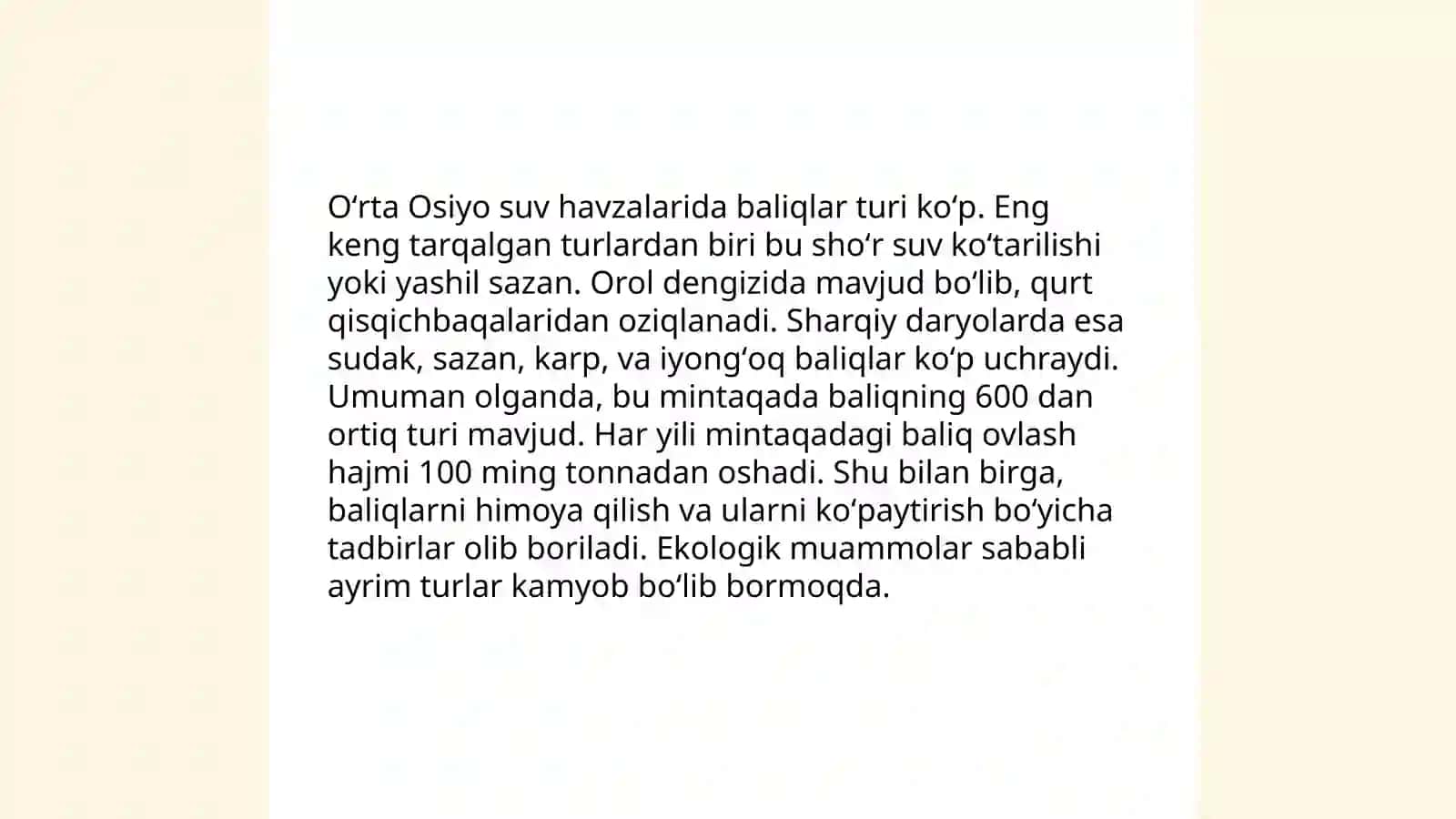 O'rta Osiyo suv havzalarida uchraydigan baliq turlari 3