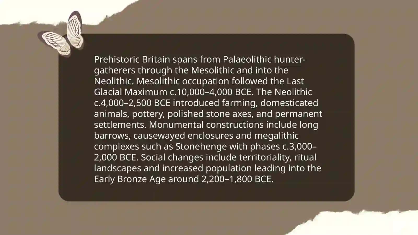 Prehistoric and Neolithic Britain 3