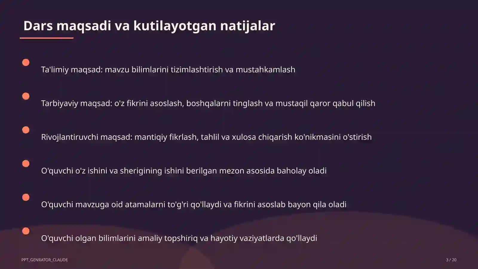 Fazoda vektorlar va koordinatalar (11-sinf) 3