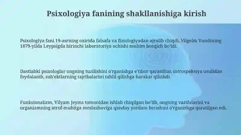 Psixologiya fanining taraqqiyoti tarixi 3