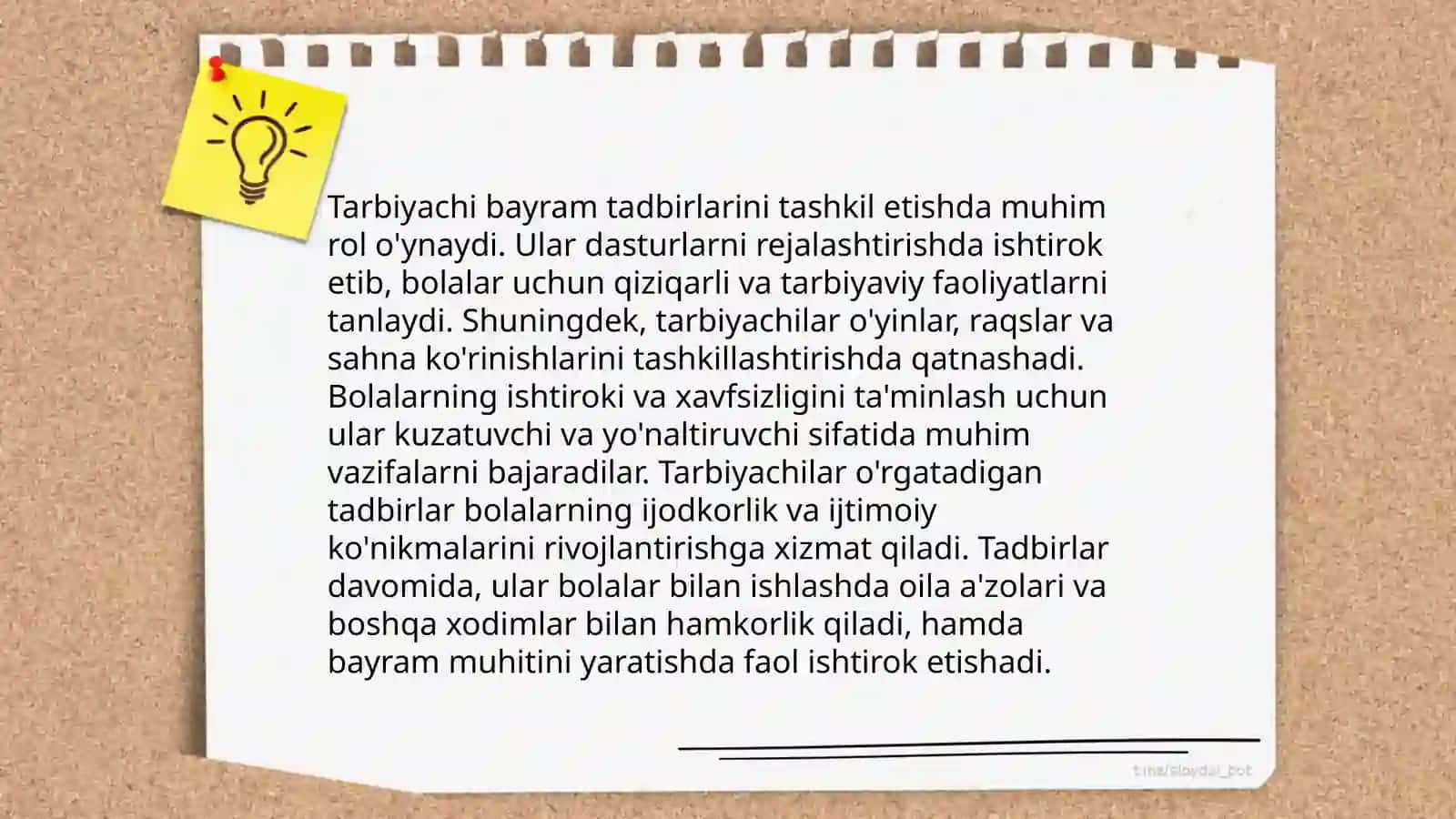 Bayram tadbirlarini oʻtkazishda tarbiyachining ahamiyati 3