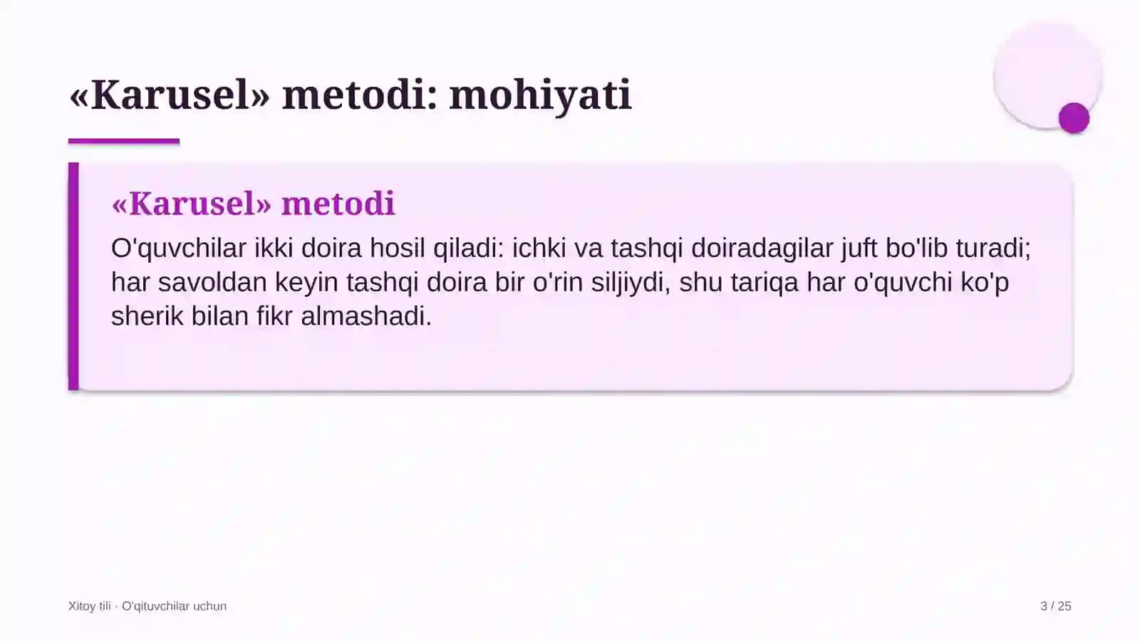 xitoy tili darslarida karusel metodidan foydalanish 3014 3