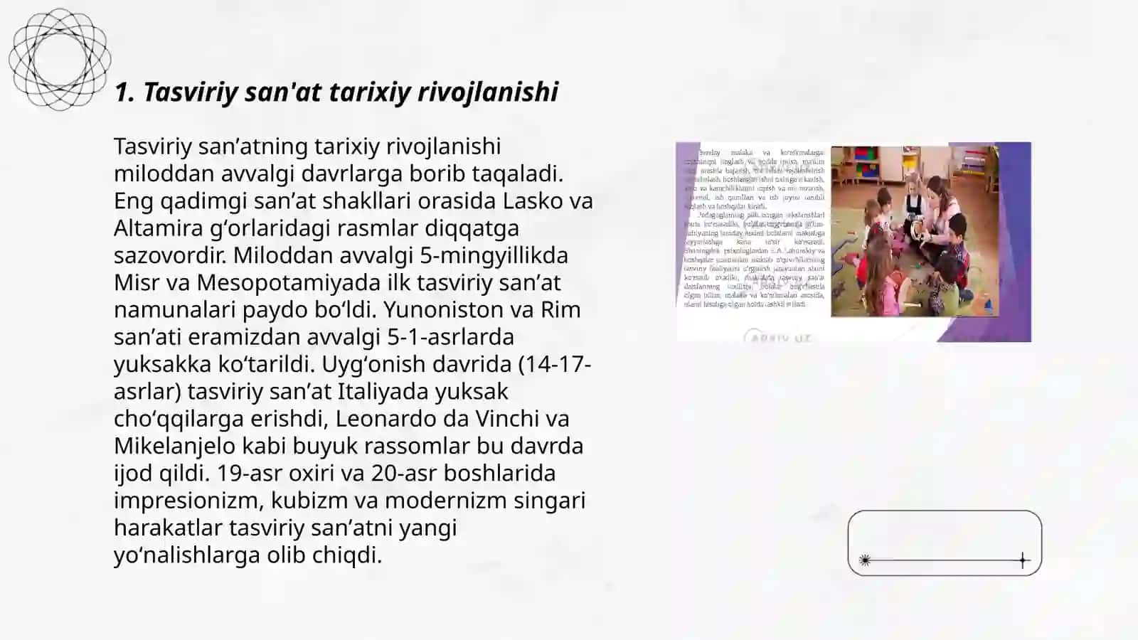 Tasviriy faoliyat turlari 3
