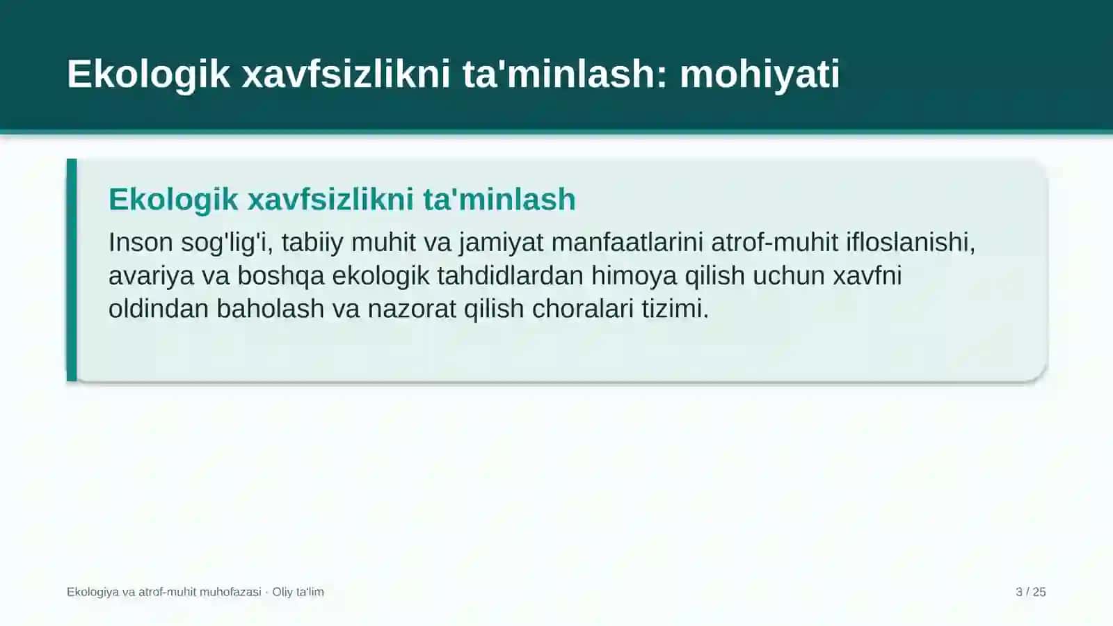 Endokrinologiya dispanserlarida ekologik xavfsizlikni ta'minlash 3
