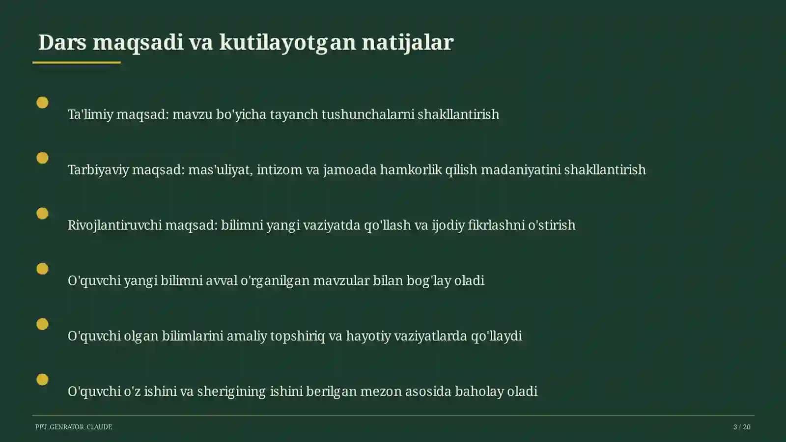 Uy vazifasini samarali tashkil etish 3