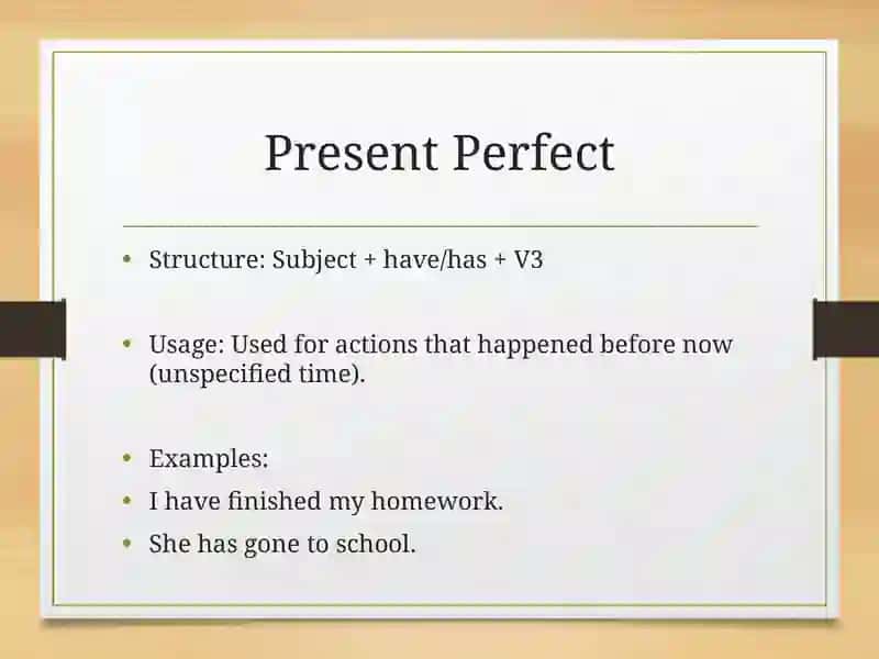 verb tenses 3