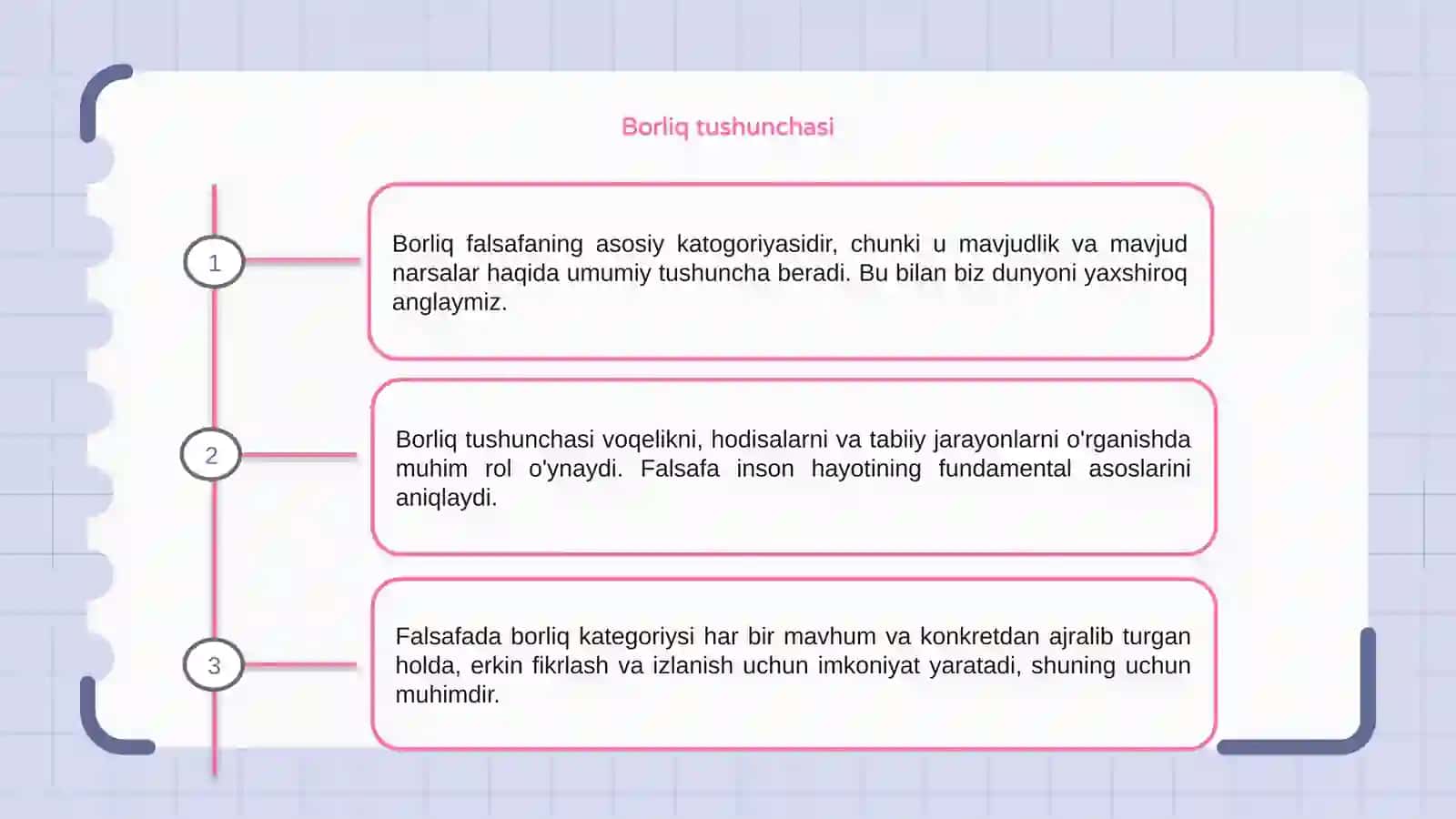 Borliq falsafaning fundamental katogoriyasi 3