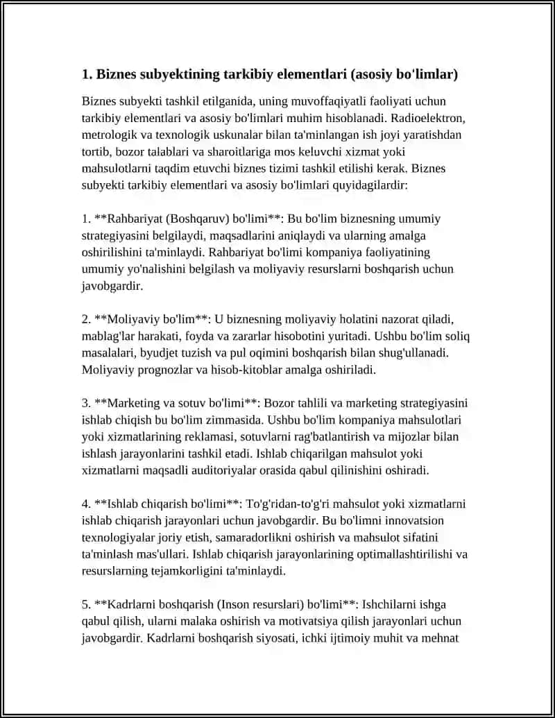 BIZNEZ SUBYEKTINING TARKIBI VA STRUKTURASI 3