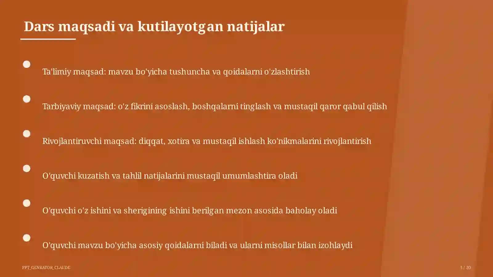 Tabiatni muhofaza qilish va barqaror rivojlanish (11-sinf) 3