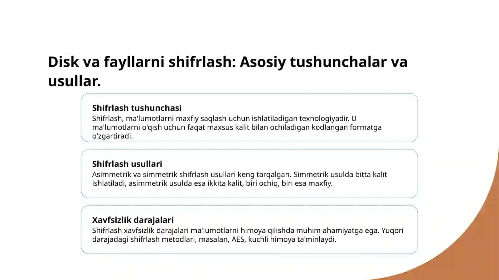 Disk va fayllarni shifrlash 3