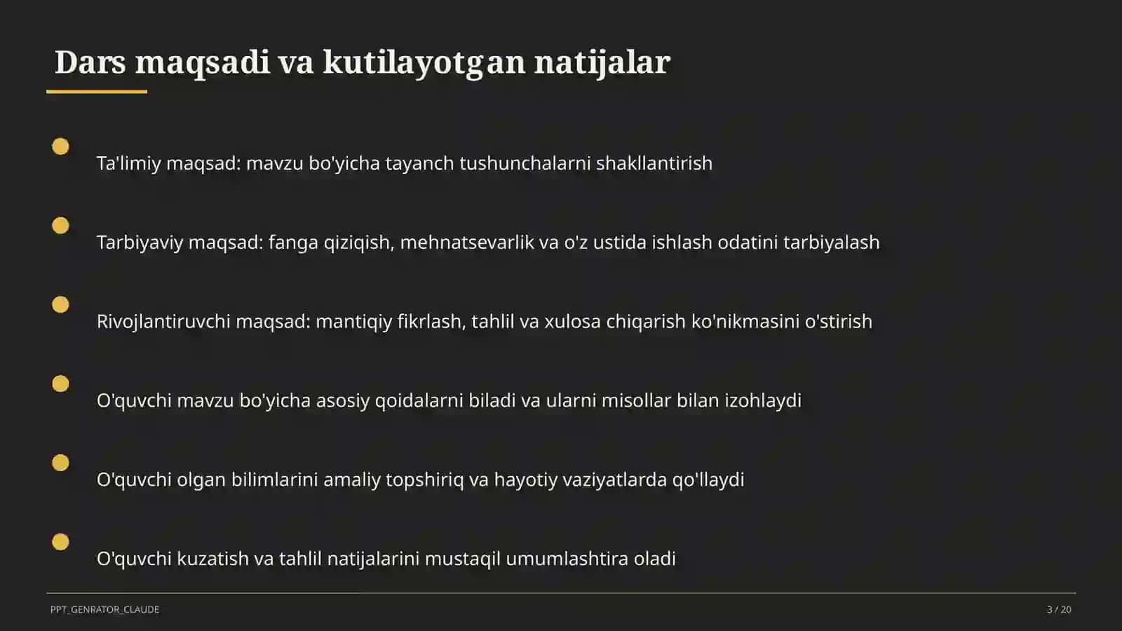 Nutq uslublari: ilmiy va rasmiy uslub (10-sinf) 3