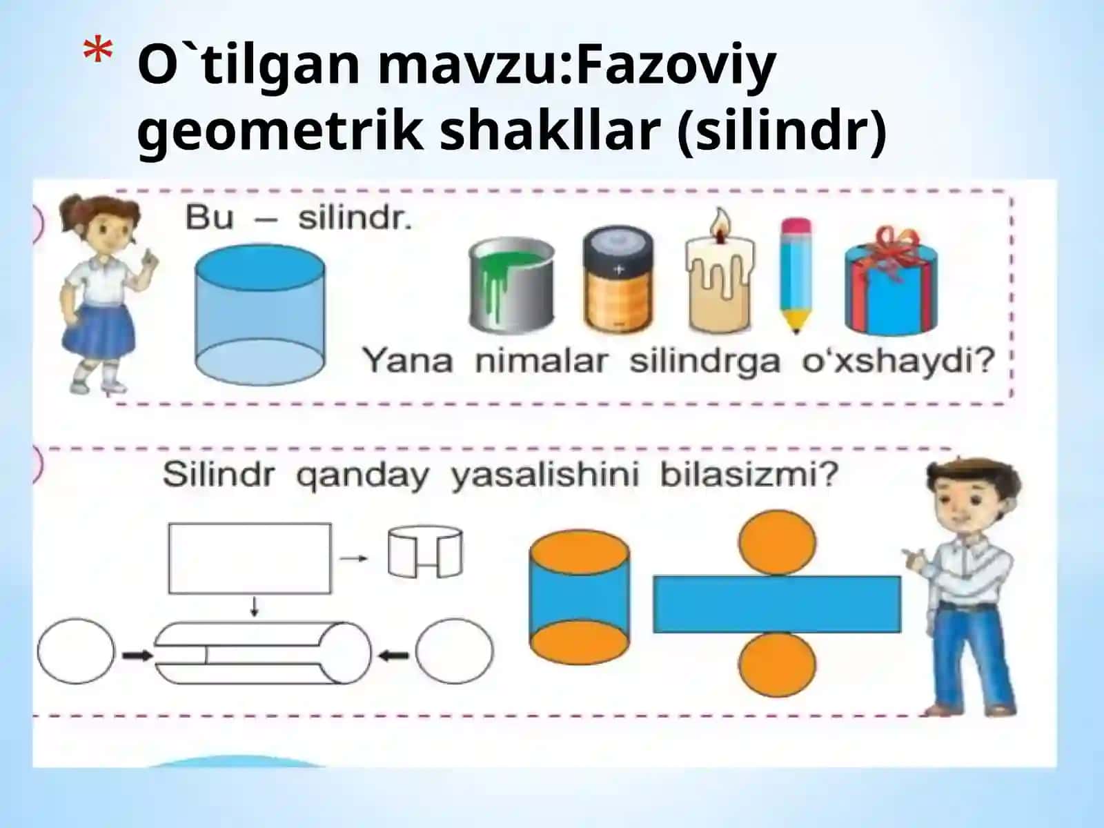 2 SINF O`QUVCHILARI UCHUN MATEMATIKA FANIDAN “Fazoviy geometrik shakllar” mavzusida tayyorlangan ochiq dars TAQDIMOTI 3