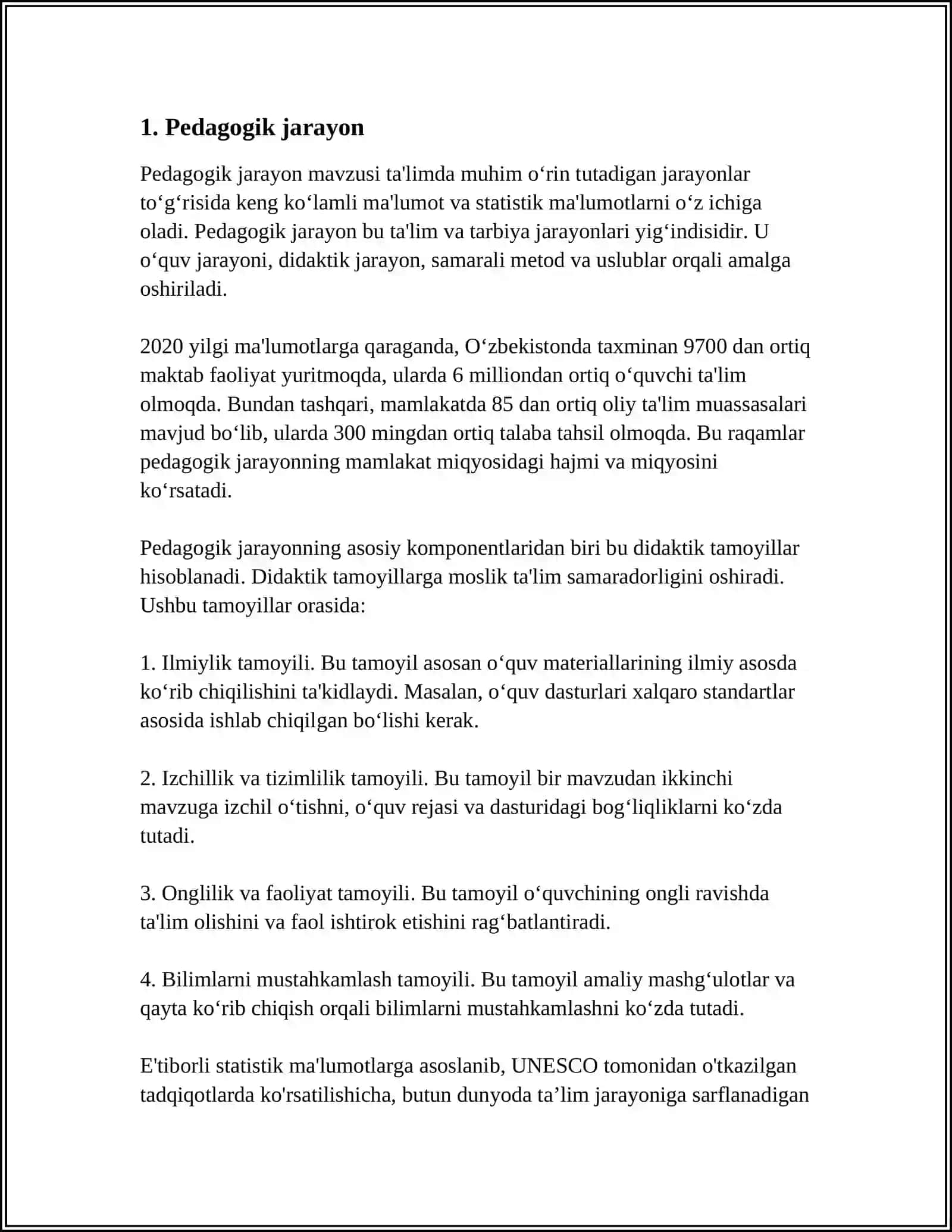 PEDAGOGIKA VA IJTIMOIY PEDAGOGIKA KATEGORIYALARI. IJTIMOIY-PEDAGOGIK FAOLIYAT 3