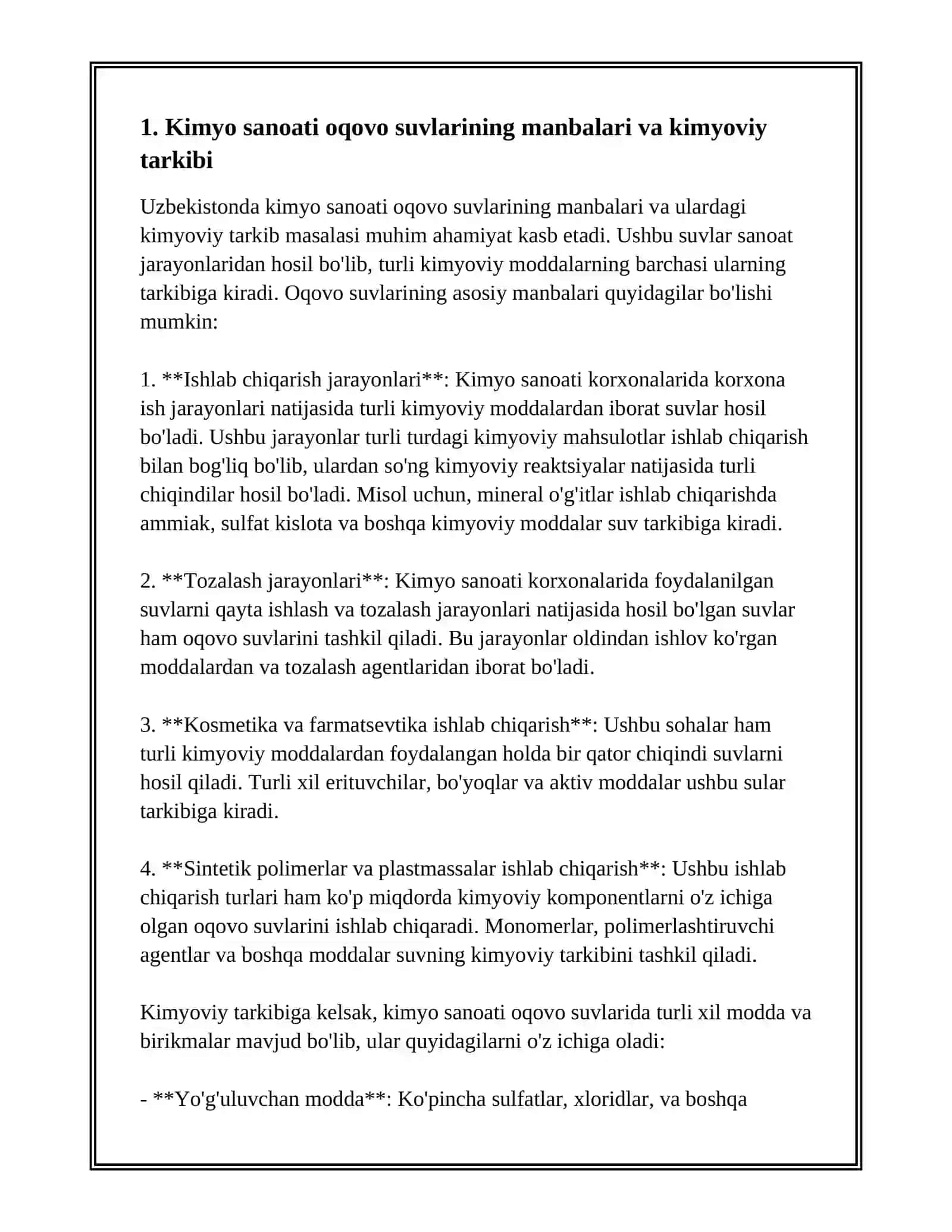 KIMYO SANOATI OQOVO SUVLARI 3
