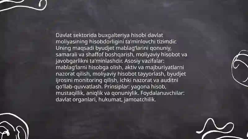 Davlat sektorida buxgalteriya hisobi 3