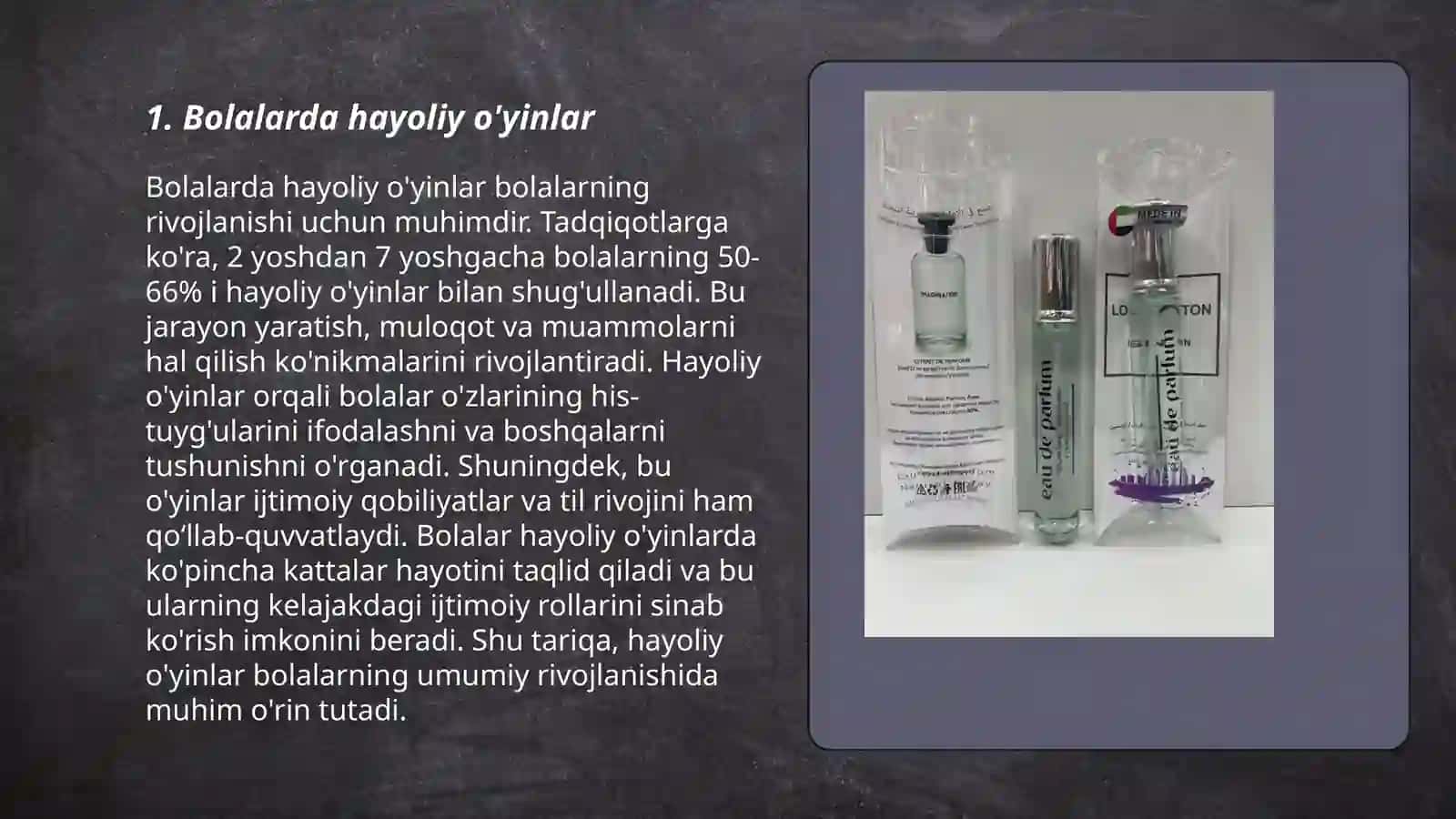 Bolalarda hayoliy o'yinlar 3